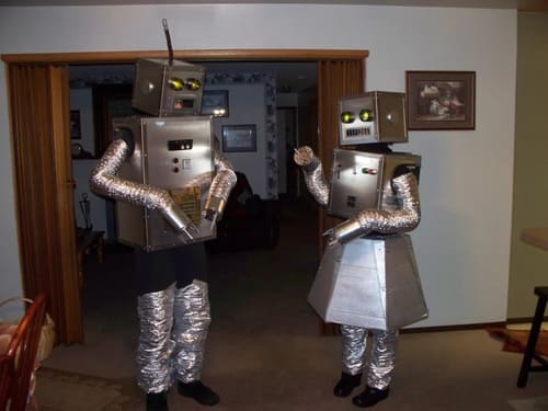 DIY Robots Couples Costume