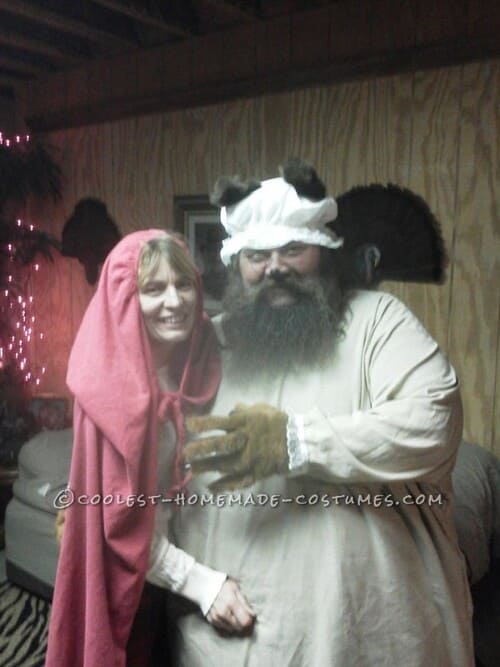 Red Riding Hood and Big Bad Wolf couples Halloween costumes
