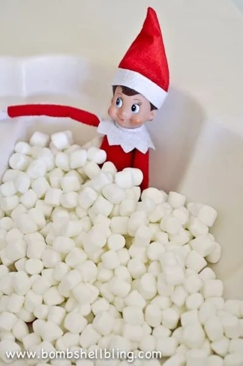 Marshmallow Bath for Your Elf on the Shelf