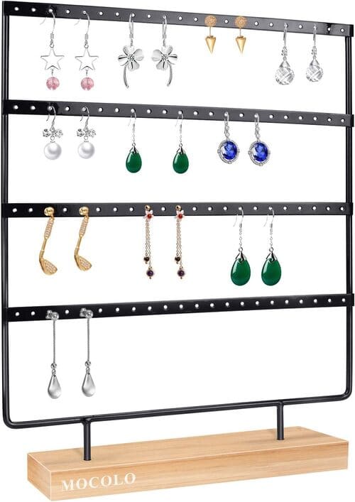88 Holes and 4 Layers Earring Holder Stand
