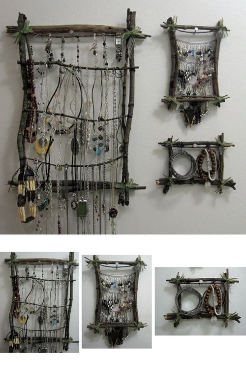 Twigs and Ribbons Jewelry Holder