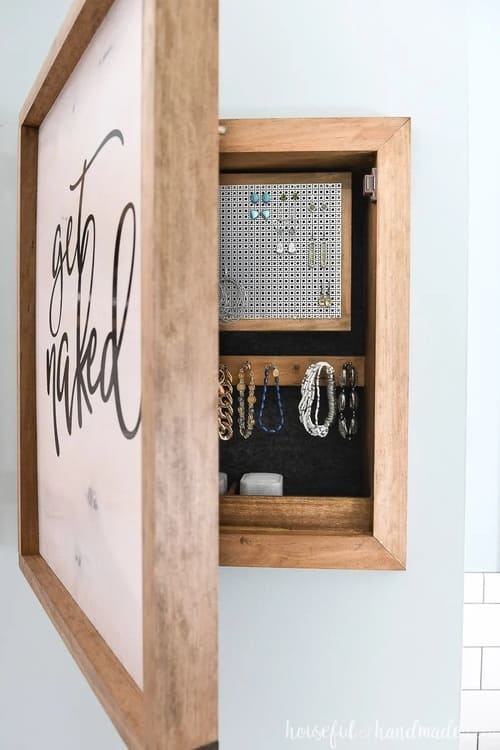 DIY Wall Jewelry Organizer