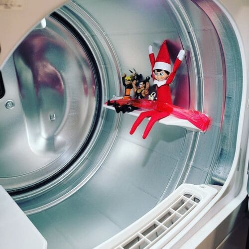 Elf on the Shelf Washing Machine Rollercoaster