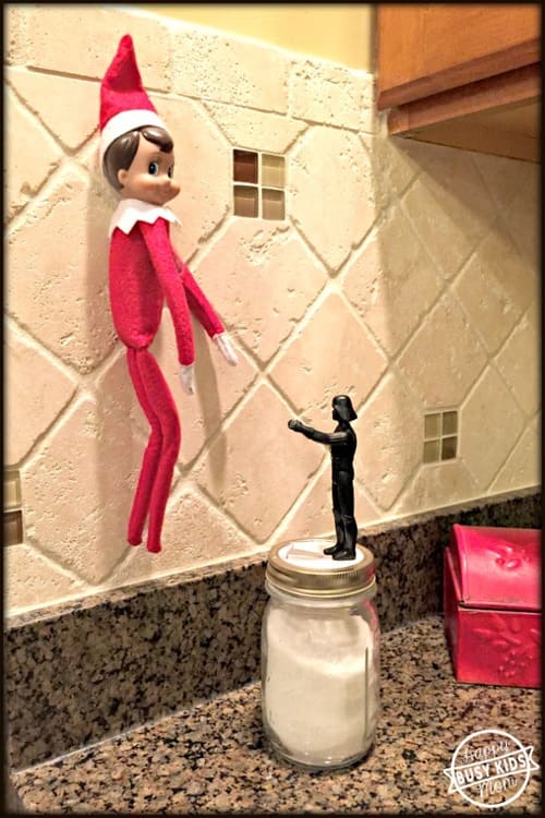 Darth Vader Using The Force on Elf on the Shelf