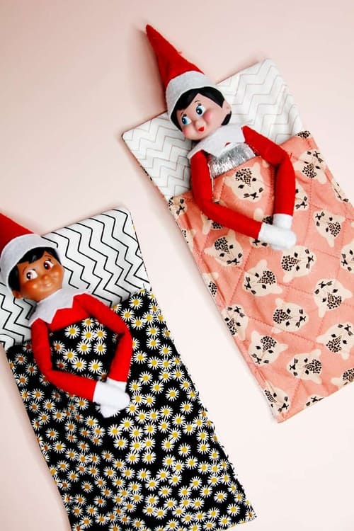Elf on the Shelf Sleeping Bag Tutorial and Free Pattern