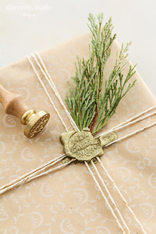 Gift Wrapping with Wax Seals