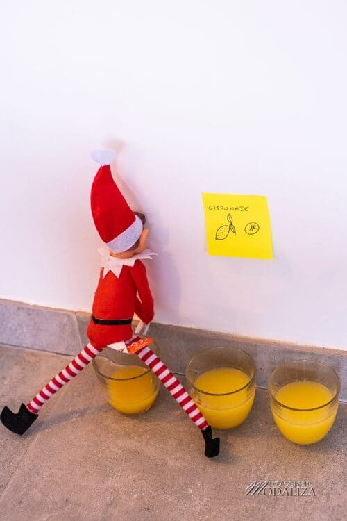 Elf on the Shelf Making Lemonade