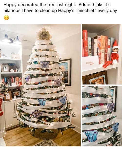 Decorate the Christmas Tree With Toilet Paper and Underwear