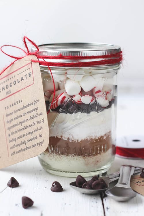 homemade gifts for Christmas Homemade Hot Chocolate Mix