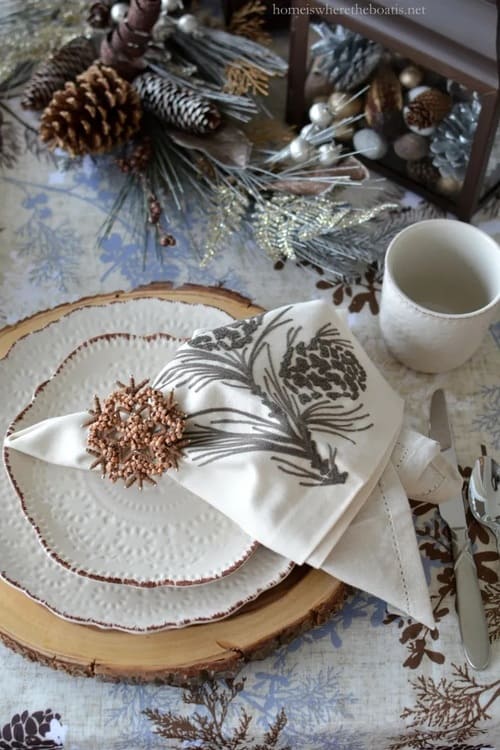 A Winter Woodland Table and Snowflake Pizzelles