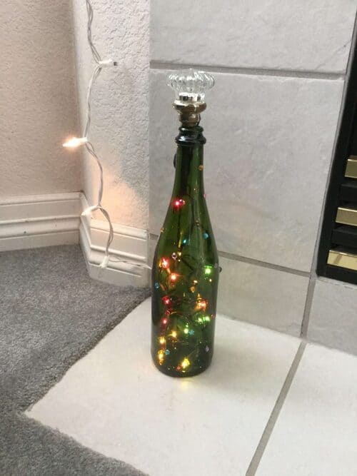 Wine Bottle to Christmas Tree