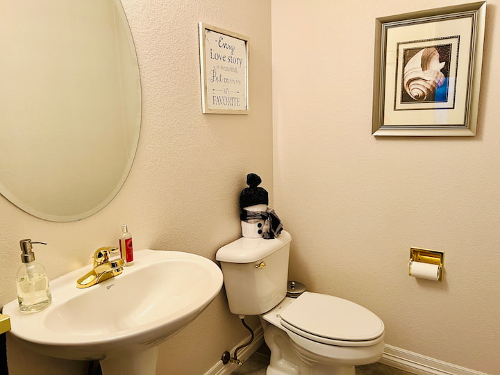 I like to place mine in my bathroom.  It's a great way to hide the extra rolls of toilet paper, and also have cute decor.