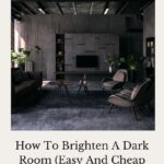 We show you how to brighten a dark room easily and cheaply using the natural light coming in from the window.