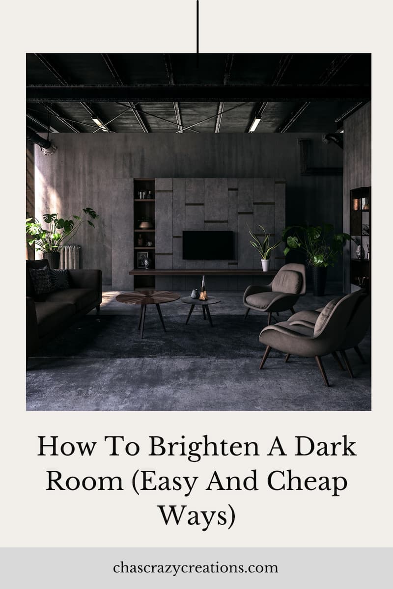 We show you how to brighten a dark room easily and cheaply using the natural light coming in from the window.