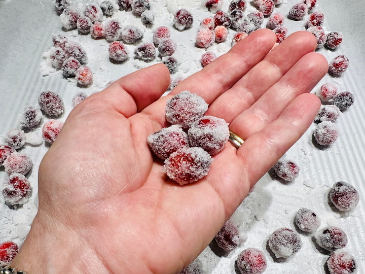 Once dried, your sugared cranberries are ready to be enjoyed! Whether you savor them as a standalone snack or incorporate them into your favorite dishes, these little treats are sure to please your taste buds.