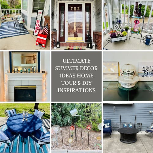 Step into the sunny season with a delightful home tour featuring charming summer decor ideas! Explore creative DIY projects for your front porch, interior spaces, and backyard oasis, perfect for soaking up the warmth and joy of summer.