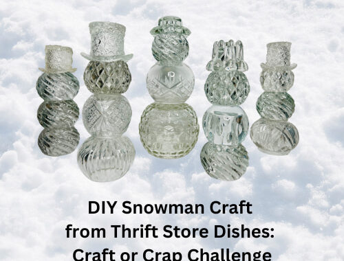 Watch me tackle the Craft or Crap Challenge by transforming thrift store dishes into a charming snowman craft! Perfect for your holiday decor, see if this upcycled project is a hit or miss.