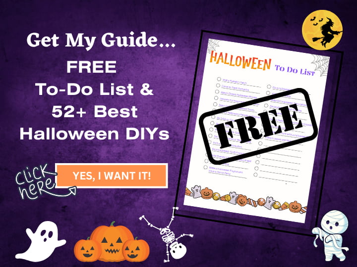 Halloween sign up for DIYs and to do list