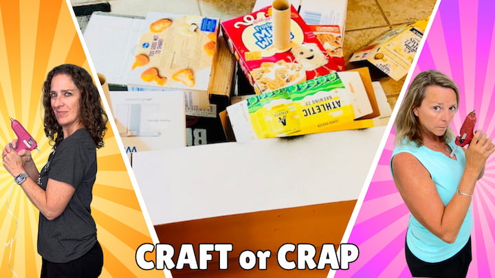 Craft or Crap Challenge using Cardboard for Halloween Decor