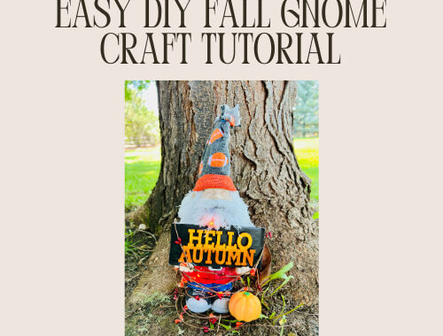 I'll show you how to make an adorable fall gnome craft that's perfect for adding a touch of whimsy to your autumn decor.