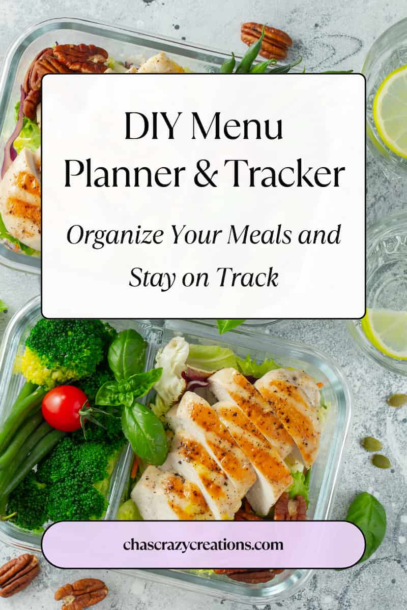 Are you looking for a creative and practical way to stay on top of your meals and health goals? A DIY menu planner and tracker might be just the solution you need! 