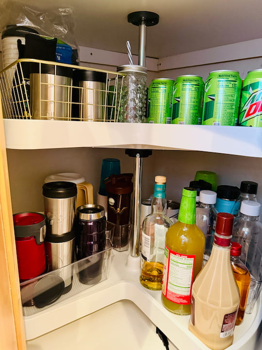 organized lazy susan