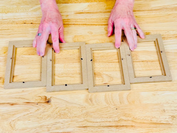 Pulling apart the frame so you just have the frame left