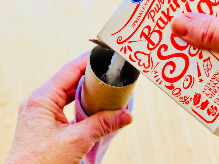 Put baking soda in a sock