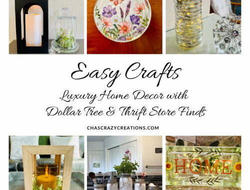 Love high-end home decor but not the price? Check out these 12 easy crafts using Dollar Tree and thrift store finds—quick and gorgeous!