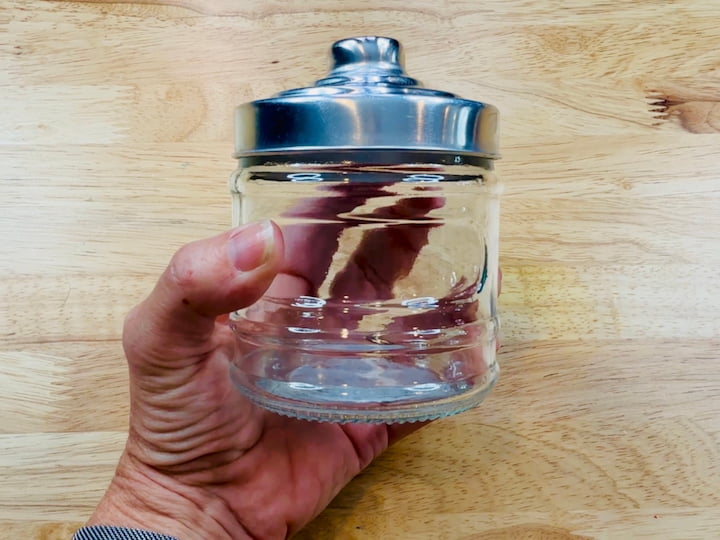 Dollar Tree glass jar