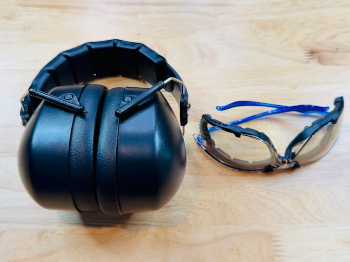 Safety ear and eye protection