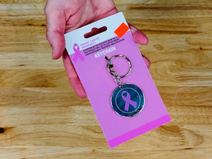 breast cancer survivor keychain