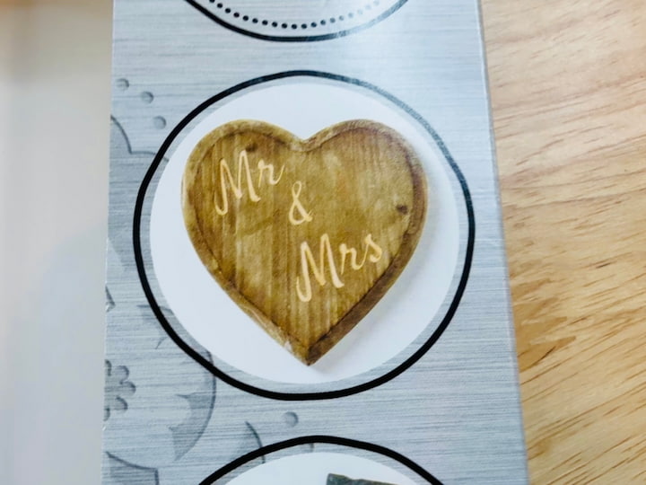 engraved stained wood