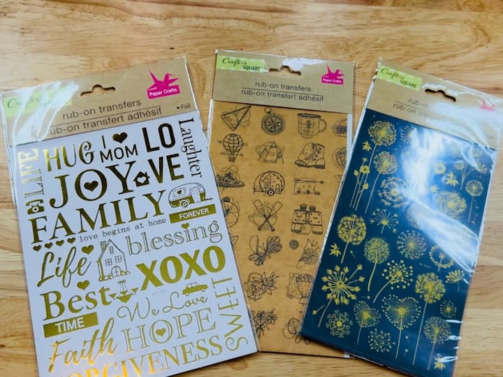 Rub on transfers