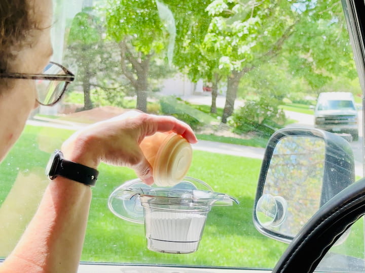 Suction Cup Soap Holder: Keeps small snacks in place.