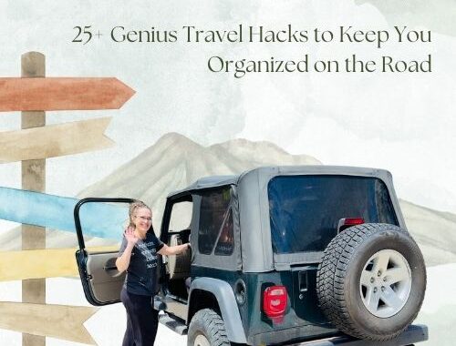 Whether you're road tripping solo like me in my two-seater Jeep or packing up the whole family, these genius travel hacks will save space, keep you organized, and make your trip so much smoother!
