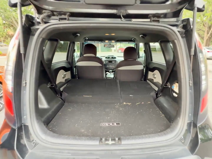 Empty back of Kia Soul