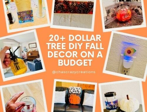 Discover 20+ easy Dollar Tree fall crafts and DIY decor ideas! From natural cinnamon wax warmers to stamped placemats, cozy your home on a budget.