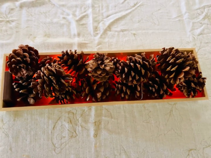 Pinecone light display