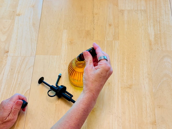 Add essential oils to spray mister