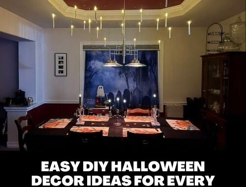 Transform your home with easy DIY Halloween decor ideas for the living room, dining room, bathroom, and more! Budget-friendly Dollar Tree hacks, thrift finds & spooky DIYs included