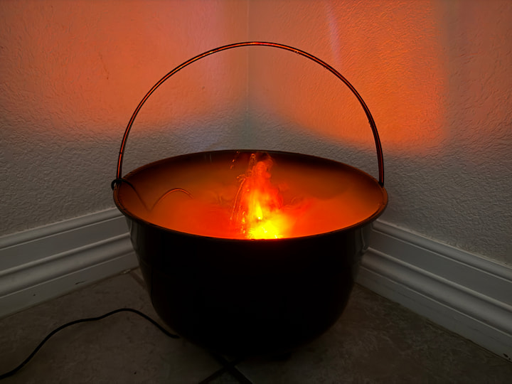 Cauldron on in the evening