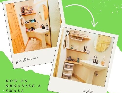 Do you struggle with a tiny bathroom that has little to no storage? You’re not alone! In our home, we have a small bathroom with a pedestal sink, just a few shelves, and a very tiny shower. It felt cluttered, messy, and nearly impossible to organize.