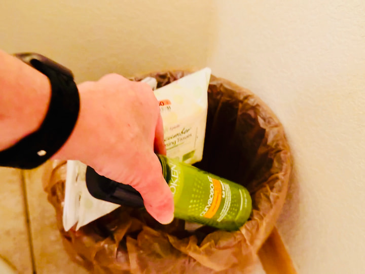 Items going into the trash