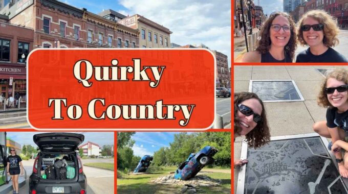 Nashvile collage with pictures of Chas and daughter, and sites in Nashville