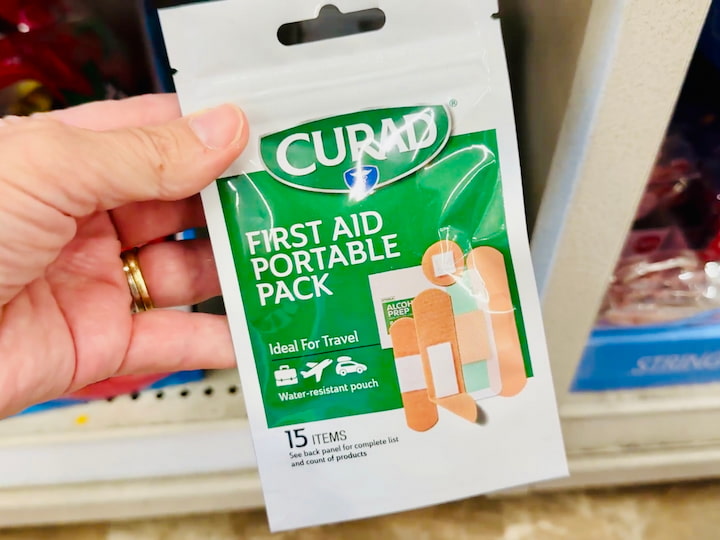 Mini first-aid kit — small but mighty for travel emergencies