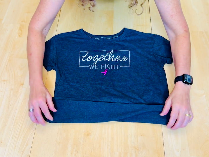 fold up the bottom for the military roll