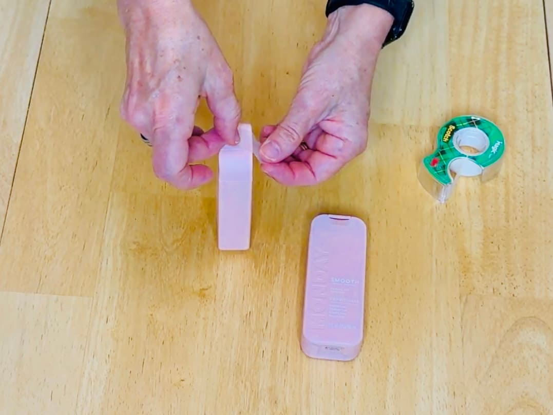 Place cling wrap or tape under bottle caps before closing