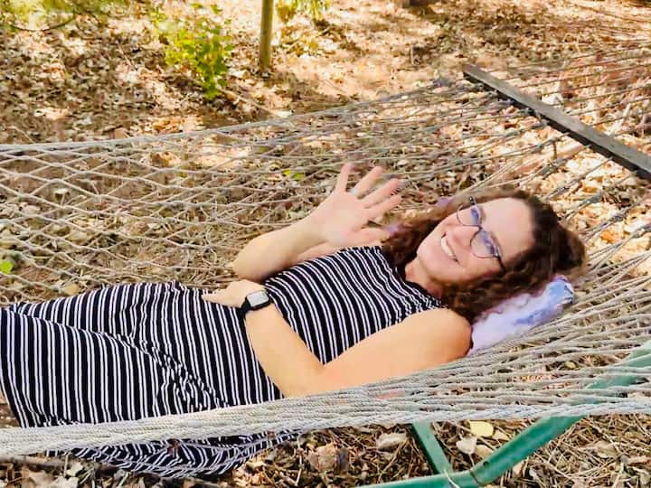 stuffing the scarf with a sweatshirt to use as a pillow