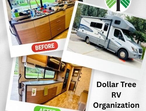 We recently tackled organizing our tiny motorhome, and the mission was simple: make it functional, keep it quiet on the road, and do it all on a Dollar Tree budget.